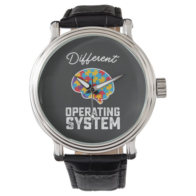 Reloj De Pulsera Autismo Diferente Sistema Operativo Neurodiversida (Anverso)