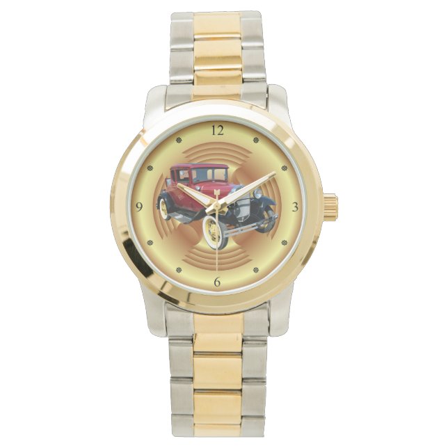 Reloj De Pulsera Auto de época ~ Modelo A 1928 -29 Coupe ~ (Anverso)