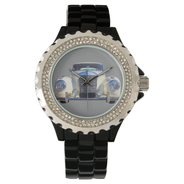 Reloj De Pulsera Auto de lujo White Mercedes Benz 300 (Anverso)