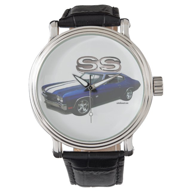 Reloj De Pulsera Auto Face Watch 1970 Chevelle SS (Anverso)
