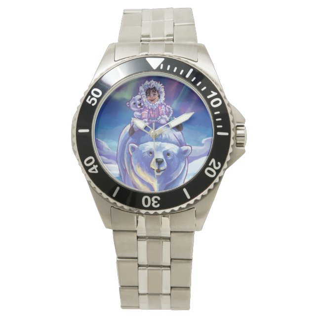 Reloj De Pulsera Autobús de oso polar (Anverso)