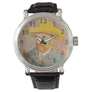 Reloj De Pulsera Autorretrato impresionista de Vincent Van Gogh pin
