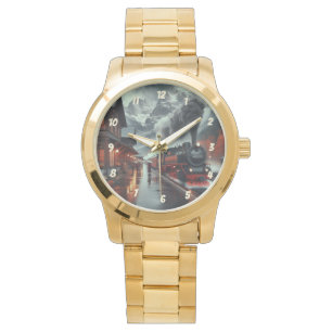 Reloj De Pulsera Autumn Mountain Train Journey