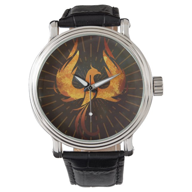 Reloj De Pulsera Ave Fénix de Fuego (Anverso)