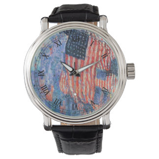 Reloj De Pulsera Avenida bajo la lluvia de Frederick Childe Hassam