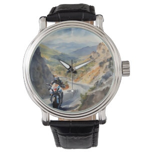 Reloj De Pulsera Aventura de alta velocidad en el vibrante paisaje 