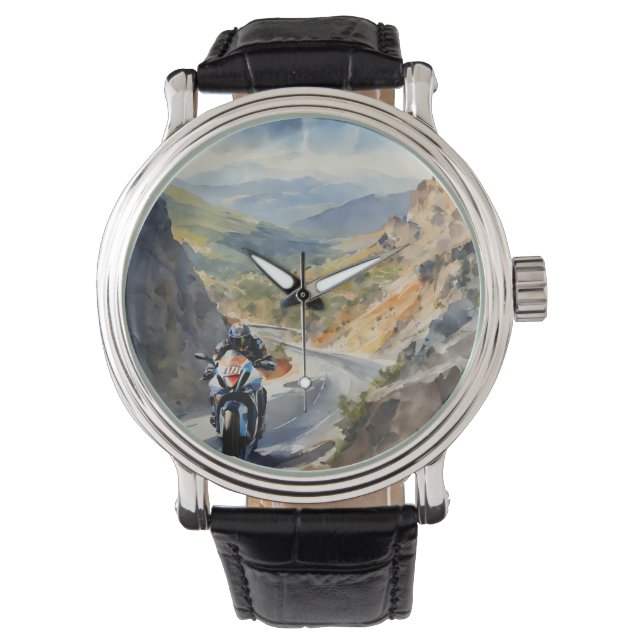 Reloj De Pulsera Aventura de alta velocidad en el vibrante paisaje  (Anverso)
