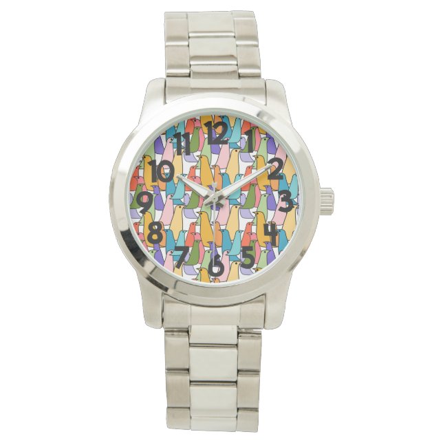Reloj De Pulsera Aves coloridas (Anverso)
