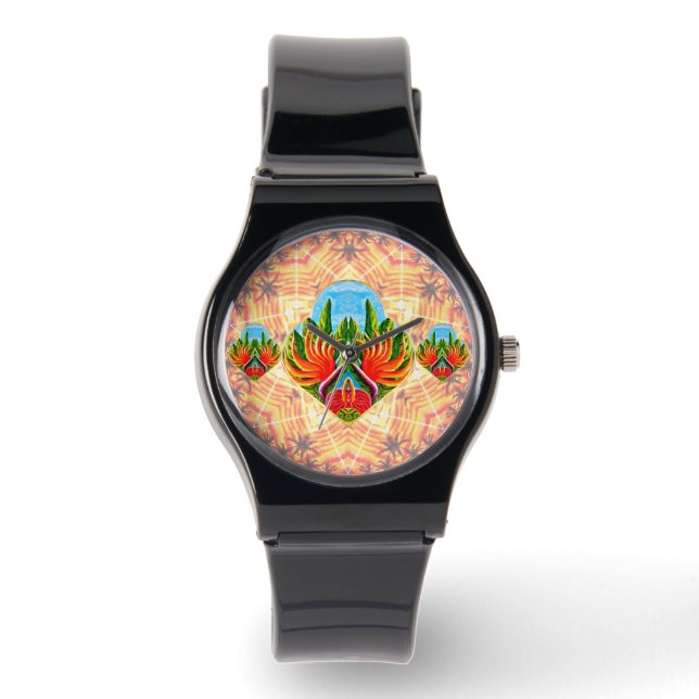 Reloj De Pulsera Aves del paraíso de Hawái (Anverso)