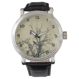 Reloj De Pulsera Aves en el árbol -
