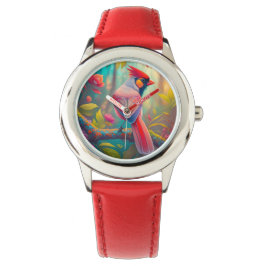 Reloj De Pulsera Aves fantasmas Cardenal masculino