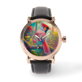 Reloj De Pulsera Aves fantasmas Cardenal masculino