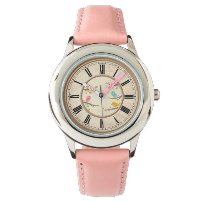 Reloj De Pulsera Aves Personalizados y niños (Anverso)