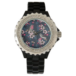 Reloj De Pulsera Aves y flores