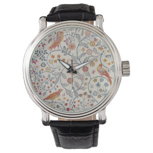 Reloj De Pulsera Aves y flores, William Morris