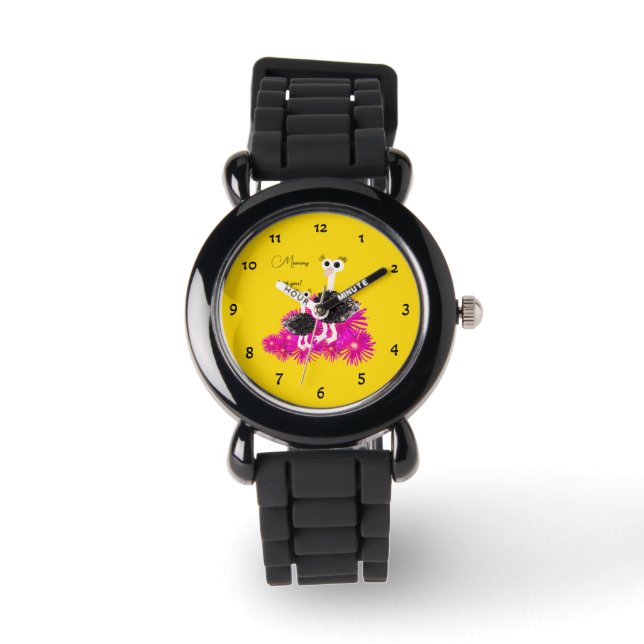 Reloj De Pulsera Avestruces lindos  (Anverso)
