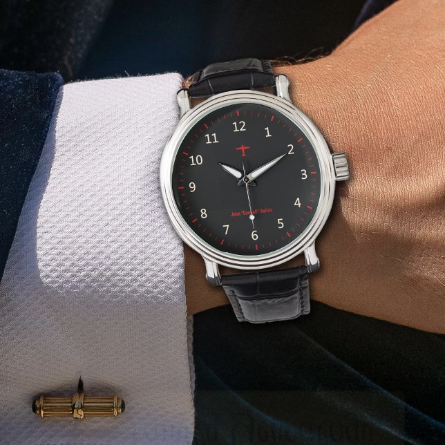 Reloj De Pulsera Aviador de aeronaves Oscuro (Subido por el creador)