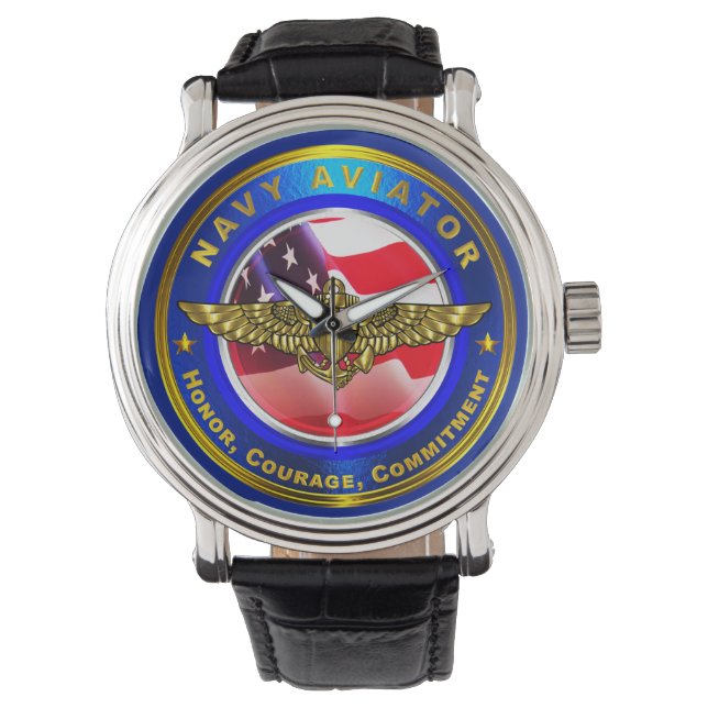 Reloj De Pulsera Aviador naval (Anverso)