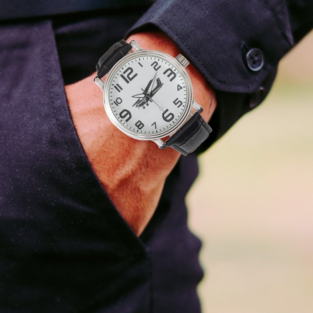 Reloj De Pulsera Avión Cessna y grandes números para piloto,Aviació (Subido por el creador)