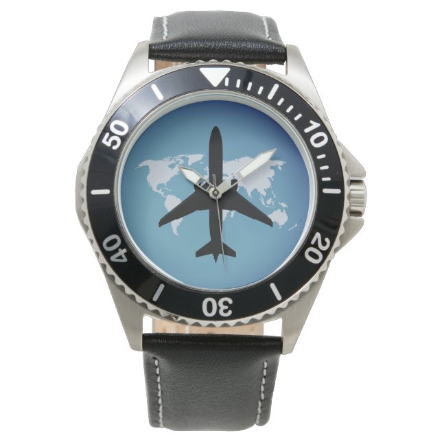 Reloj De Pulsera Avión de aviación (Anverso)
