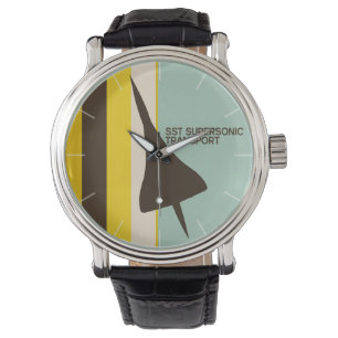 Reloj De Pulsera Avión de transporte Super Sonic Retro