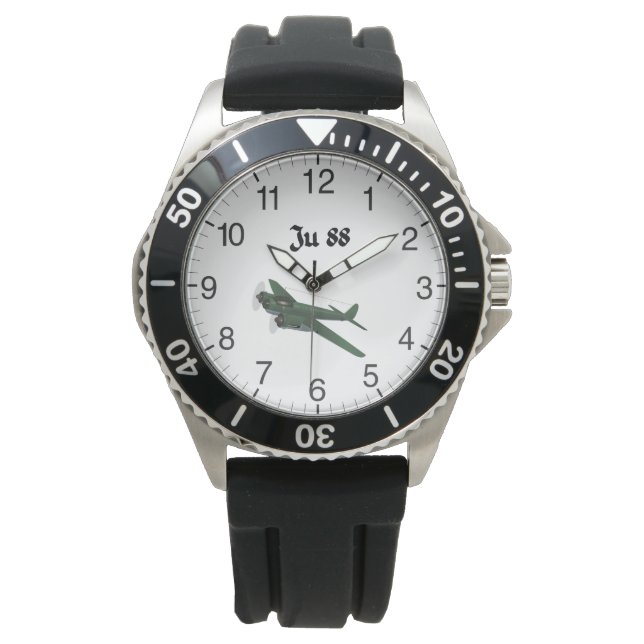 Reloj De Pulsera Avión Junkers Ju 88 alemán WW2 (Anverso)