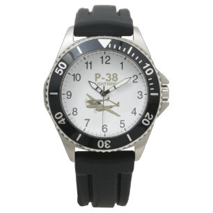 Reloj De Pulsera Avión ligero P-38 WW2