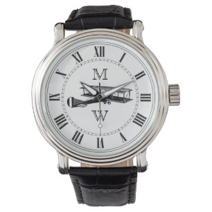 Reloj De Pulsera Avión monogramado Vintage
