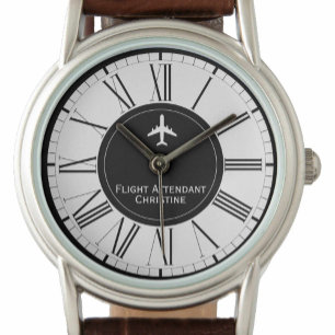 Reloj De Pulsera Avión Operador de Vuelo de Avión de la tripulación