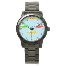 Reloj De Pulsera Aviones felices de Kawaii