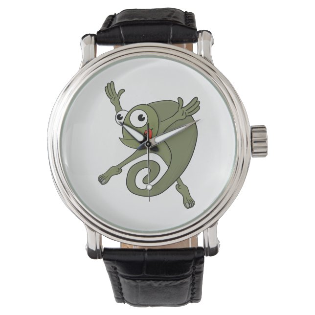 Reloj De Pulsera Awesome Chameleon (Anverso)