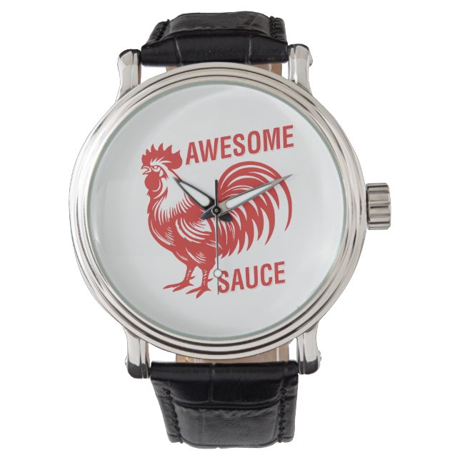 Reloj De Pulsera Awesome Sauce Rooster Funny (Anverso)