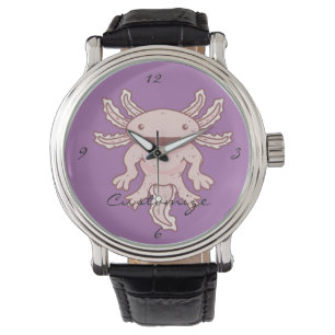 Reloj De Pulsera Axiolotl rosado lindo Thunder_Cove