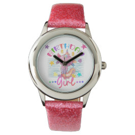 Reloj De Pulsera Axolotl Unicornio Chica de cumpleaños Fiesta tema 