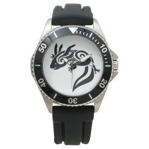 Reloj De Pulsera Axolotto negro salamandra mexicano