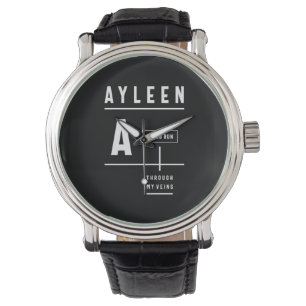 Reloj De Pulsera Ayleen Nombre Personalizado Regalo de cumpleaños