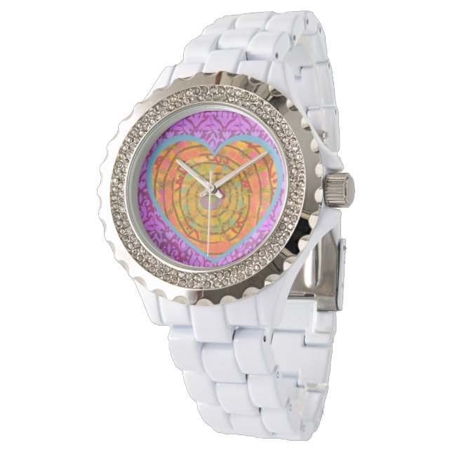 Reloj De Pulsera Aztec Heart Ladies (Angular)