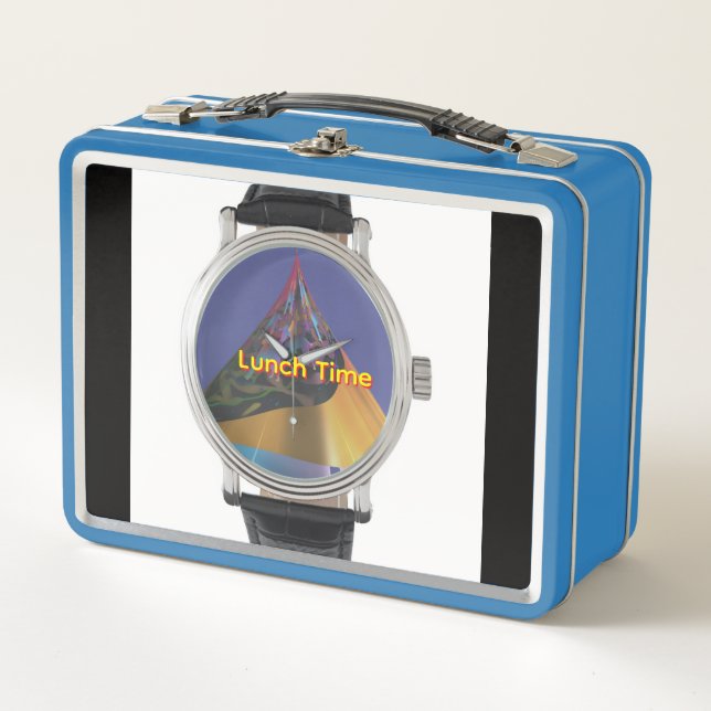 Reloj de pulsera azul  (Anverso)