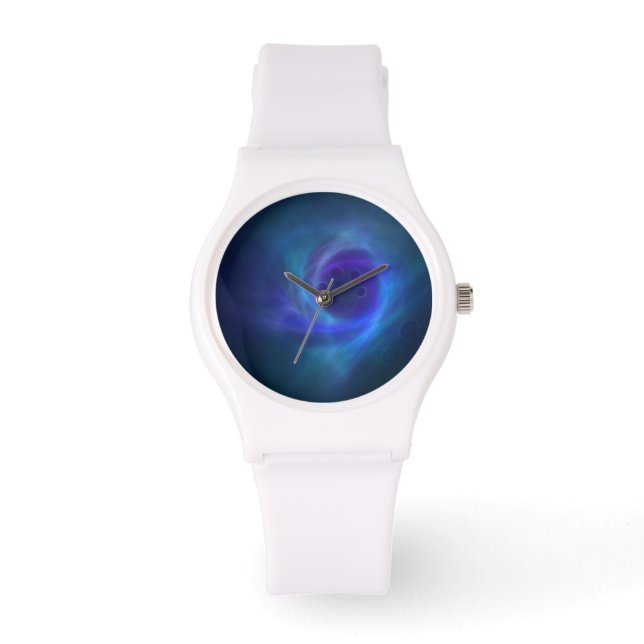 Reloj De Pulsera Azul Abstracto (Anverso)