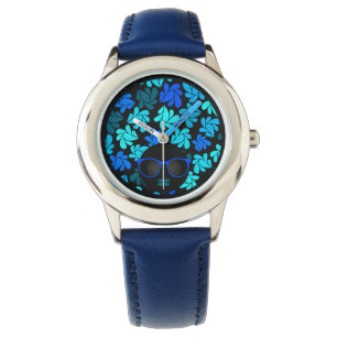 Reloj De Pulsera Azul afro diva