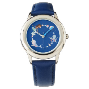 Reloj De Pulsera azul bajo el mar para los niños