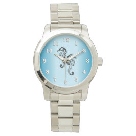 Reloj De Pulsera Azul caballito de mar