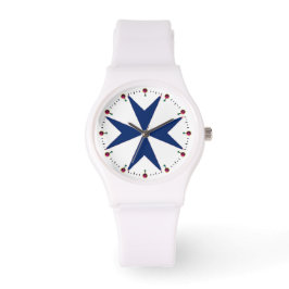 Reloj De Pulsera AZUL CORSAIR STYLE Octagon Cross