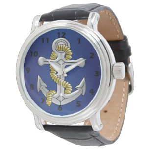 Reloj De Pulsera Azul de la Marina Anchor