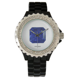 Reloj De Pulsera Azul de zafiro cuadrado