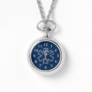 Reloj De Pulsera Azul del paramédico EMT el ccsme
