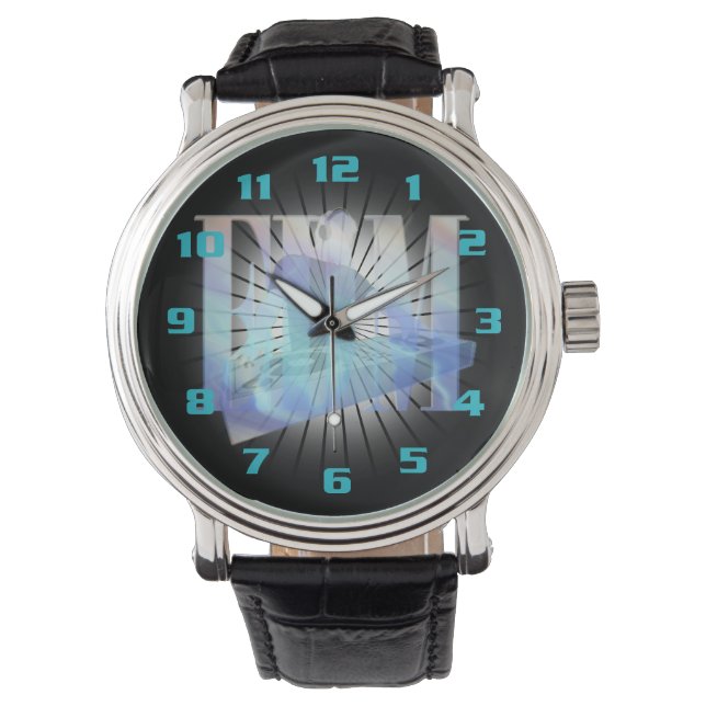RELOJ DE PULSERA ¡¡¡AZUL ELÉCTRICO CALIENTE EDM EXPLOSIVO INCREÍBLE (Anverso)