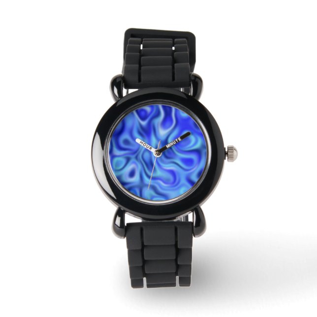 Reloj De Pulsera azul líquido (Anverso)