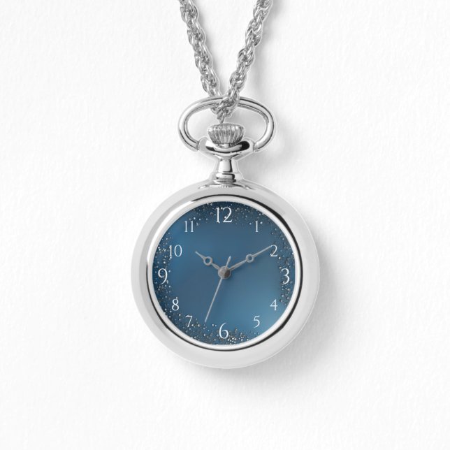 Reloj De Pulsera Azul marino y burbujas (Anverso)