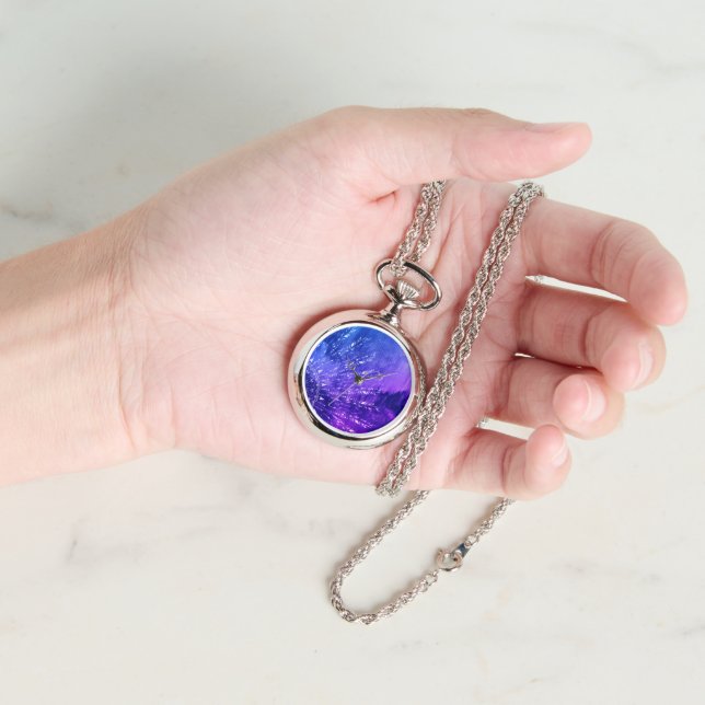Reloj De Pulsera Azul morado Mandala nubes Boho Bohemian (Mano)
